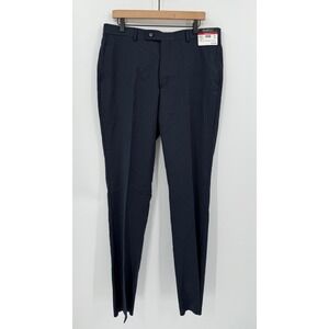 Kenneth Cole Dress Pants Mens Dress 36 Gray Charcoal Extreme Slim Fit Wool NEW